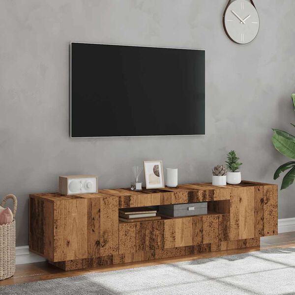 vidaXL TV Cabinet Old Wood Engineered Wood Large TV Cabinet