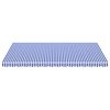 vidaXL Awning Blue and white Polyester with PU coating Large