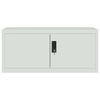 vidaXL File Cabinet Light Grey Powder-coated Steel Medium Locks