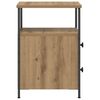 vidaXL Bedside Cabinet Artisan Oak Engineered wood, metal Bedside Cabinet
