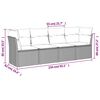 vidaXL Garden Sofa Set Beige, Light Grey
