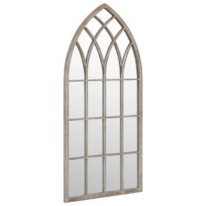 vidaXL Garden Mirror Sand Iron, Glass Medium Decorative Inlays