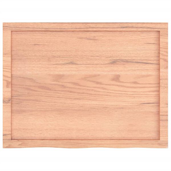 vidaXL Bathroom Countertop Light Brown 31.5"x23.6"x(0.8"-2.4") Treated Solid Wood