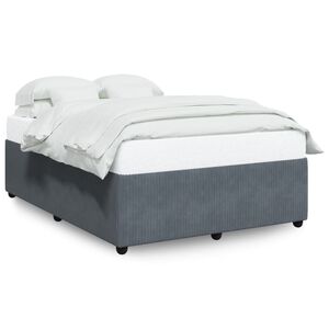 vidaXL Bed Frame Dark Gray