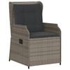 vidaXL Garden Lounge Set Grey and Brown PE Rattan Large