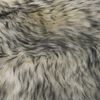 vidaXL Sheep Leather Rug Dark grey melange Real sheep leather