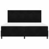 vidaXL LED Box Spring Bed with Mattress Black 78.74 x 78.74 in Fabric