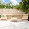 vidaXL Garden Lounge Set Natural wood Solid pine wood Modular
