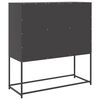 vidaXL Sideboard Black Cold-rolled steel Medium Sideboard Rectangular