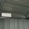 vidaXL Garden Shed Anthracite Galvanized Steel Large Sliding Components