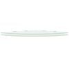 vidaXL Corner Shelf Set of 2 White Tempered safety glass 17.7x17.7 in