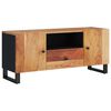 vidaXL TV Cabinet Natural wood with black