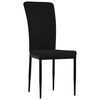 vidaXL Dining Chair Set of 2 Black Velvet, Iron, Plywood Standard