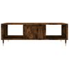vidaXL Coffee Table Smoked Oak Engineered wood and iron