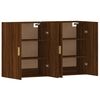 vidaXL Wall Mounted Cabinet Set of 2 Brown oak