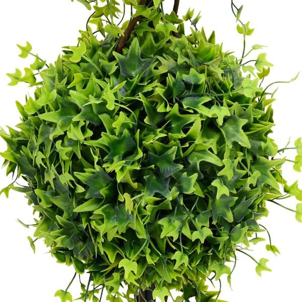 vidaXL Artificial Plant Green Polyethylene, Metal, Polypropylene Medium