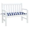 vidaXL Garden Bench Cushion Blue & White Stripe