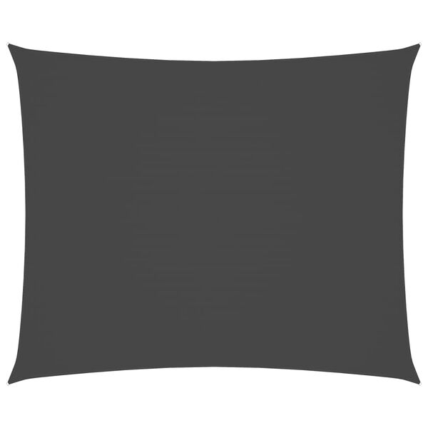 vidaXL Sunshade Sail Oxford Fabric Rectangular 19.7x23.0' Anthracite