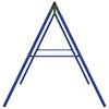 vidaXL Swing Frame Set of 6 Blue and Dark Green Painted steel Large