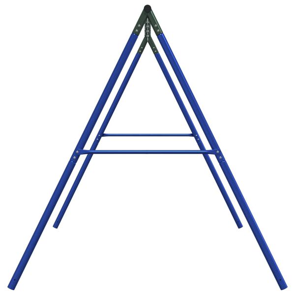 vidaXL Swing Frame Set of 6 Blue and Dark Green Painted steel Large