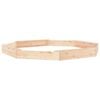 vidaXL Sandbox Natural Pine Solid pine wood 91.3 in x 91.3 in x 7.9 in