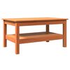vidaXL Coffee Table Wax brown Solid pine wood Medium Coffee Table