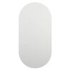 vidaXL Mirror With Led Light Silver Glass 31.5 x 15.7 in
