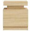vidaXL Bedside Cabinet Sonoma Oak Engineered Wood Medium Bedside Cabinet