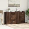 vidaXL Sideboard Brown Oak Engineered wood 23.6 in x 12.2 in x 27.6 in