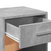 vidaXL Bedside Cabinet Set of 2 Concrete Grey Engineered Wood Medium