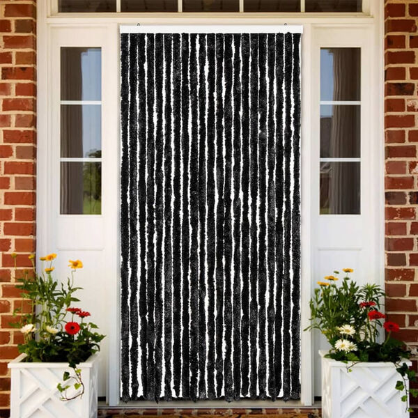 vidaXL Insect Curtain Anthracite 35.4x78.7" Chenille