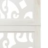 vidaXL Room Divider 6 Panels White Solid Wood Paulownia