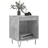 vidaXL Bedside Cabinet Concrete Grey Engineered Wood Compact