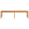 vidaXL Garden Bench Warm Teak Solid Teak Wood 70.9 in length Durable
