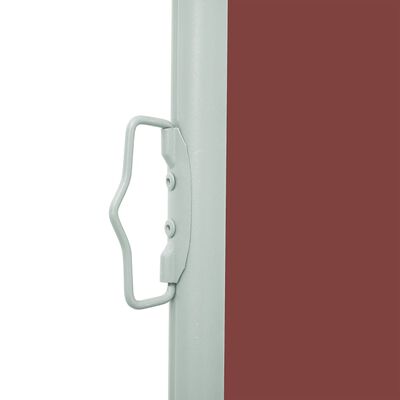 vidaXL Patio Retractable Side Awning 66.9"x118.1" Brown