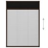 vidaXL Window Screen Brown, Black Aluminum, Fiberglass 31.5 x 47.2 in
