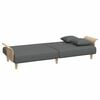 vidaXL Sofa Bed Dark Grey Velvet and Plywood Standard