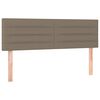 vidaXL Headboards 2 pcs Taupe 28.3"x2"x30.7"/34.6" Fabric