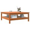 vidaXL Coffee Table Wax brown Solid pine wood Large Coffee Table