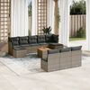 vidaXL Garden Sofa Set Gray and Brown