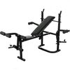 vidaXL Folding Weight Bench Dumbbell Barbell Set Home Gym