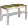 vidaXL Dining Table Multicolor Solid reclaimed wood 45.3 x 23.6 x 29.9 in