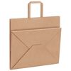 vidaXL Paper Bags 50 pcs with Handles Brown 32x22x28 cm