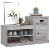 vidaXL Shoe Cabinet Grey Sonoma Engineered Wood Medium Shoe Cabinet