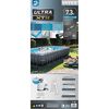 INTEX Above Ground Pool Grey Steel frame Large Durable