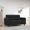 vidaXL 2-seater Sofa Black