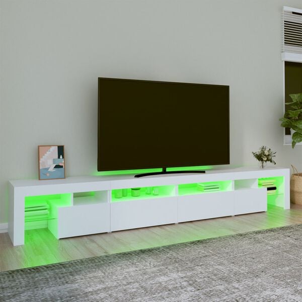 vidaXL TV Cabinet White Engineered Wood Large TV Cabinet Rectangular