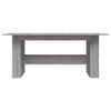 vidaXL Dining Table Grey Sonoma Engineered Wood Large Durable