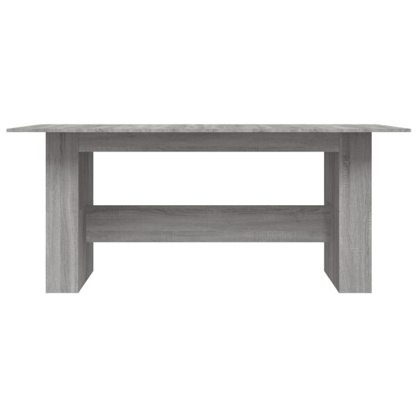 vidaXL Dining Table Grey Sonoma Engineered Wood Large Durable