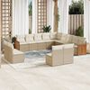 vidaXL Garden Sofa Set Beige, Cream White